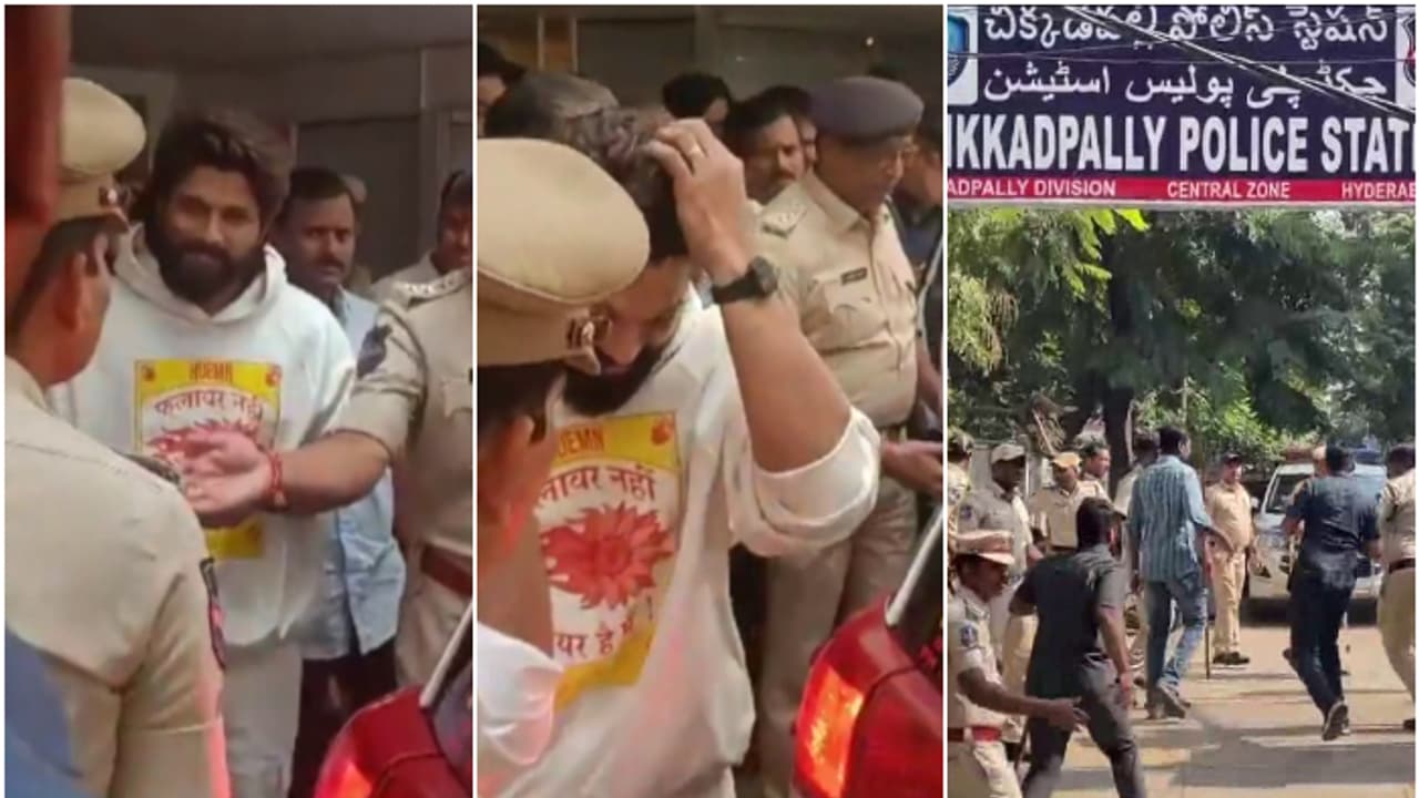 കിടപ്പ് മുറിയിൽ നിന്ന് വിളിച്ച് അറസ്റ്റ് എന്തിനെന്ന് അല്ലു അർജുൻ; പൊലീസുമായി വാക്കേറ്റം, ജാമ്യമില്ലാവകുപ്പുകൾ