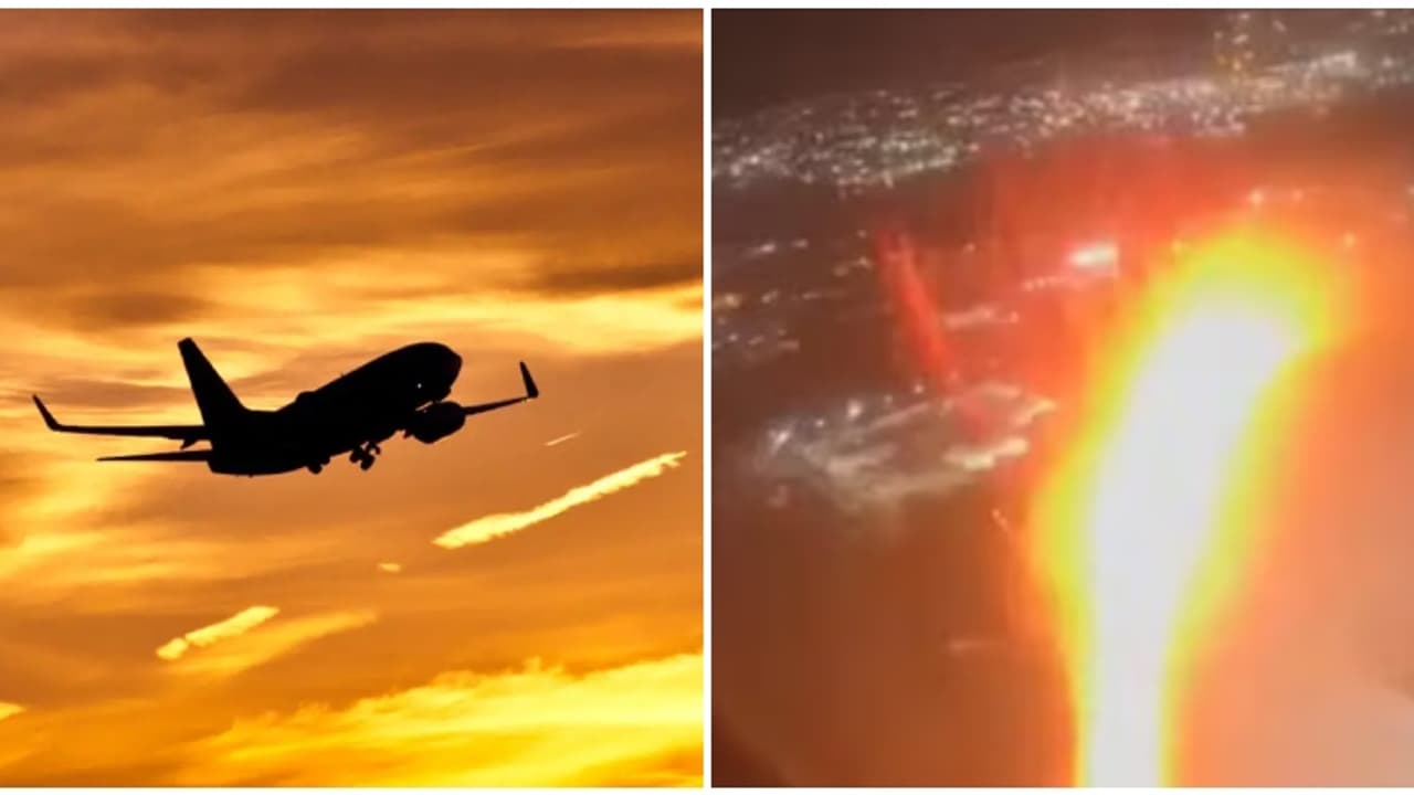 190 യാത്രക്കാരുമായി പറന്നുയർന്നു, പിന്നാലെ ശബ്ദവും തീജ്വാലയും; ഭയന്ന് യാത്രക്കാർ, സംഭവം നോർത്ത് കരോലിനയിൽ 190 യാത്രക്കാരുമായി പറന്നുയർന്നു, പിന്നാലെ ശബ്ദവും തീജ്വാലയും; ഭയന്ന് യാത്രക്കാർ, സംഭവം നോർത്ത് കരോലിനയിൽ