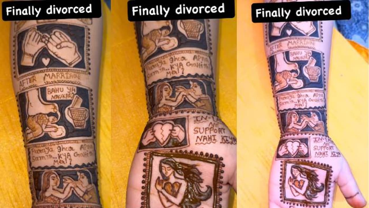 വിവാഹത്തിന് മാത്രമല്ല വിവാഹമോചനത്തിനും മെഹന്തി,വരച്ചു ചേർക്കുന്നത് ആ ദുരിതജീവിതം