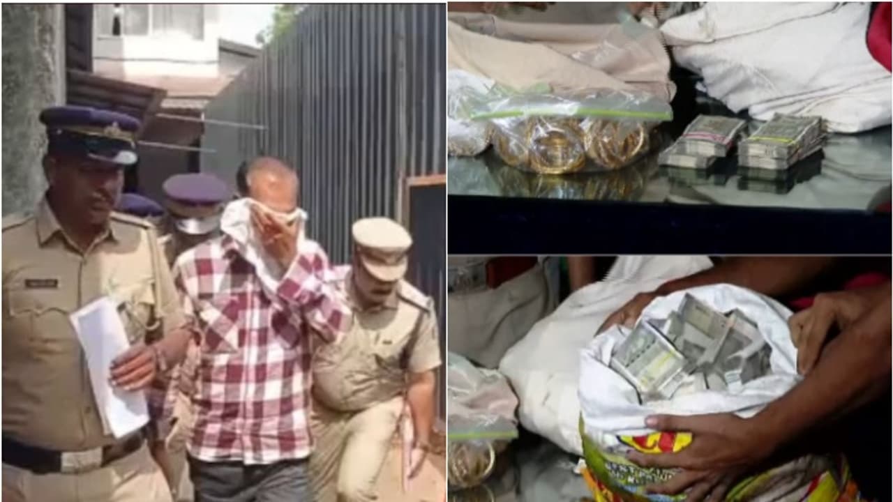 വളപട്ടണത്തെ കവർച്ച; ലിജേഷ് പൊലീസ് കസ്റ്റഡിയിൽ, മോഷണം നടന്ന വീട്ടിലും സ്വന്തം വീട്ടിലുമെത്തിച്ച് തെളിവെടുപ്പ് വളപട്ടണത്തെ കവർച്ച; ലിജേഷ് പൊലീസ് കസ്റ്റഡിയിൽ, മോഷണം നടന്ന വീട്ടിലും സ്വന്തം വീട്ടിലുമെത്തിച്ച് തെളിവെടുപ്പ്