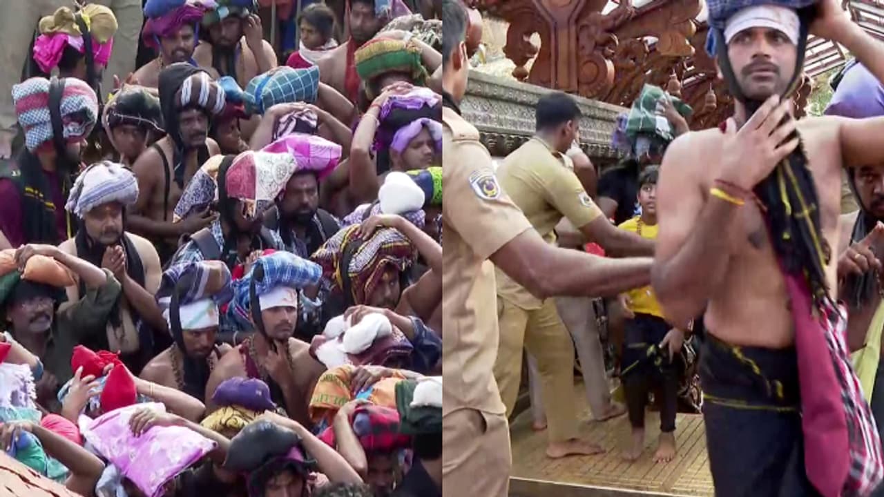 കനത്ത മഴയെ അവഗണിച്ചും ശബരിമലയിലേക്ക് തീര്ത്ഥാടക പ്രവാഹം; തൃക്കാര്ത്തിക ദിവസം ദര്ശനം നടത്തിയത് 78483 പേർ കനത്ത മഴയെ അവഗണിച്ചും ശബരിമലയിലേക്ക് തീര്ത്ഥാടക പ്രവാഹം; തൃക്കാര്ത്തിക ദിവസം ദര്ശനം നടത്തിയത് 78483 പേർ