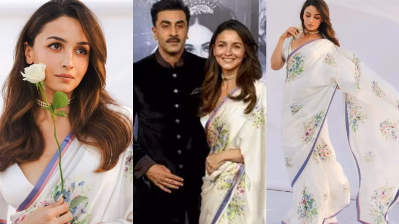 രാജ് കപൂറിന്‍റെ ശതാബ്ദി ആഘോഷത്തില്‍ വെള്ള സാരിയില്‍ തിളങ്ങി ആലിയ ഭട്ട്; ചിത്രങ്ങള്‍ വൈറല്‍