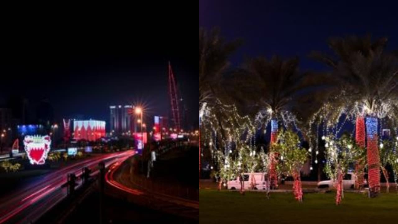 ദേശീയ ദിനാഘോഷങ്ങള്ക്കൊരുങ്ങി ബഹ്റൈൻ; നിറങ്ങളിൽ മുങ്ങി തെരുവുകൾ, രാജ്യമെങ്ങും വിപുലമായ പരിപാടികൾ ദേശീയ ദിനാഘോഷങ്ങള്ക്കൊരുങ്ങി ബഹ്റൈൻ; നിറങ്ങളിൽ മുങ്ങി തെരുവുകൾ, രാജ്യമെങ്ങും വിപുലമായ പരിപാടികൾ