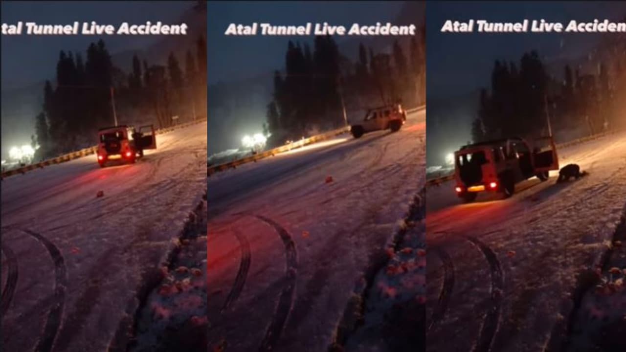 ಹಿಮ ತುಂಬಿದ ರಸ್ತೆಯಲ್ಲಿ ಸ್ಕಿಡ್ ಆದ ಕಾರು: ಚಾಲಕ ಮಾಡಿದ್ದೇನು: ವೀಡಿಯೋ ವೈರಲ್