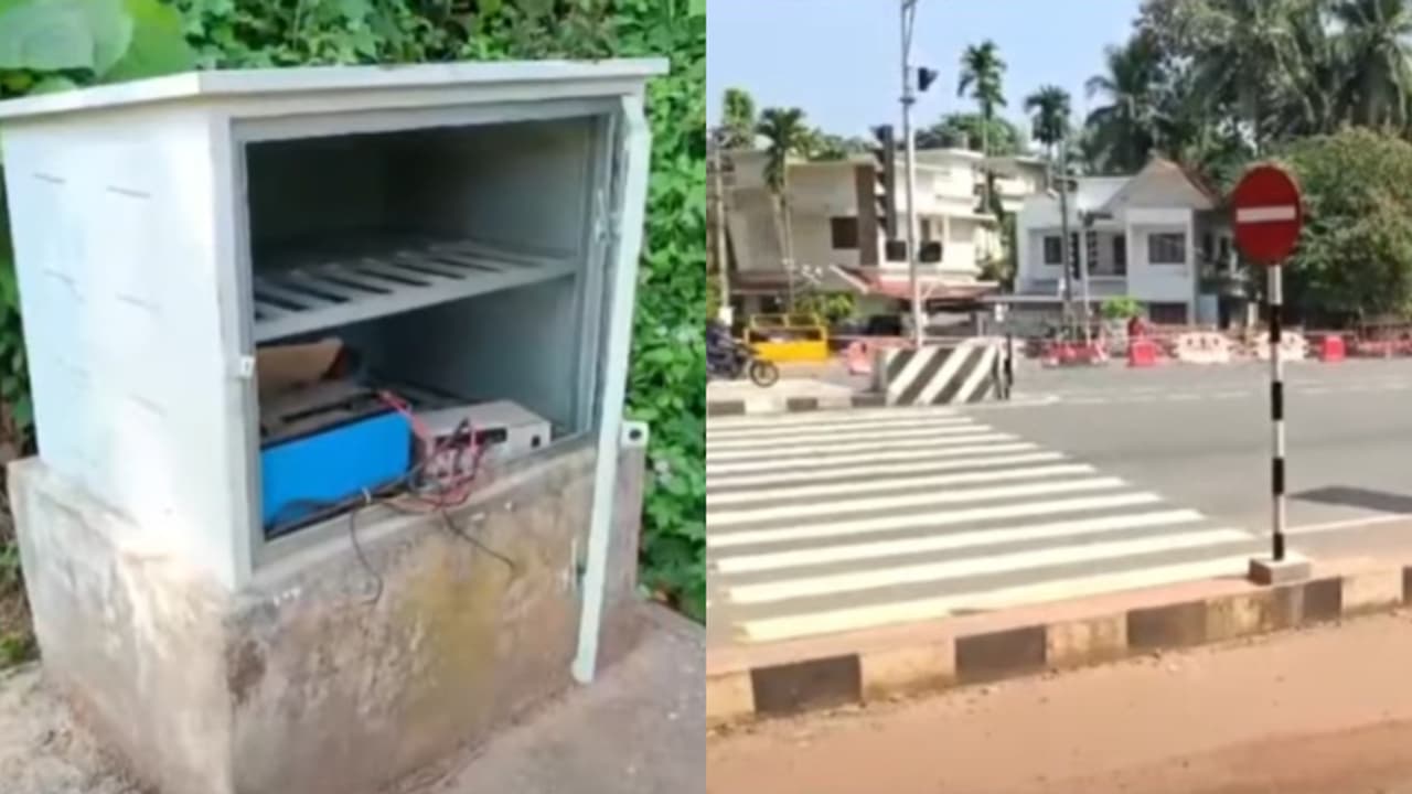 ട്രാഫിക് പൊലീസ് റോഡ് തുറന്നപ്പോൾ സിഗ്നലില്ല, നോക്കിയപ്പോൾ പെട്ടിയിലെ 8 ബാറ്ററികൾ കാണാനില്ല; റോഡടച്ചു, അന്വേഷണം ട്രാഫിക് പൊലീസ് റോഡ് തുറന്നപ്പോൾ സിഗ്നലില്ല, നോക്കിയപ്പോൾ പെട്ടിയിലെ 8 ബാറ്ററികൾ കാണാനില്ല; റോഡടച്ചു, അന്വേഷണം