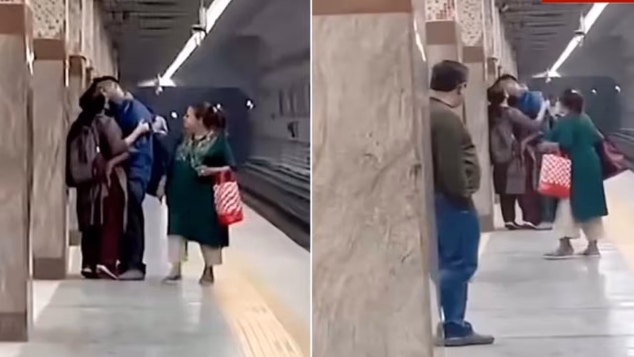 On camera, couple caught kissing, indulging in PDA at Kolkata metro station, viral clip sparks outrage (WATCH) On camera, couple caught kissing, indulging in PDA at Kolkata metro station, viral clip sparks outrage (WATCH)