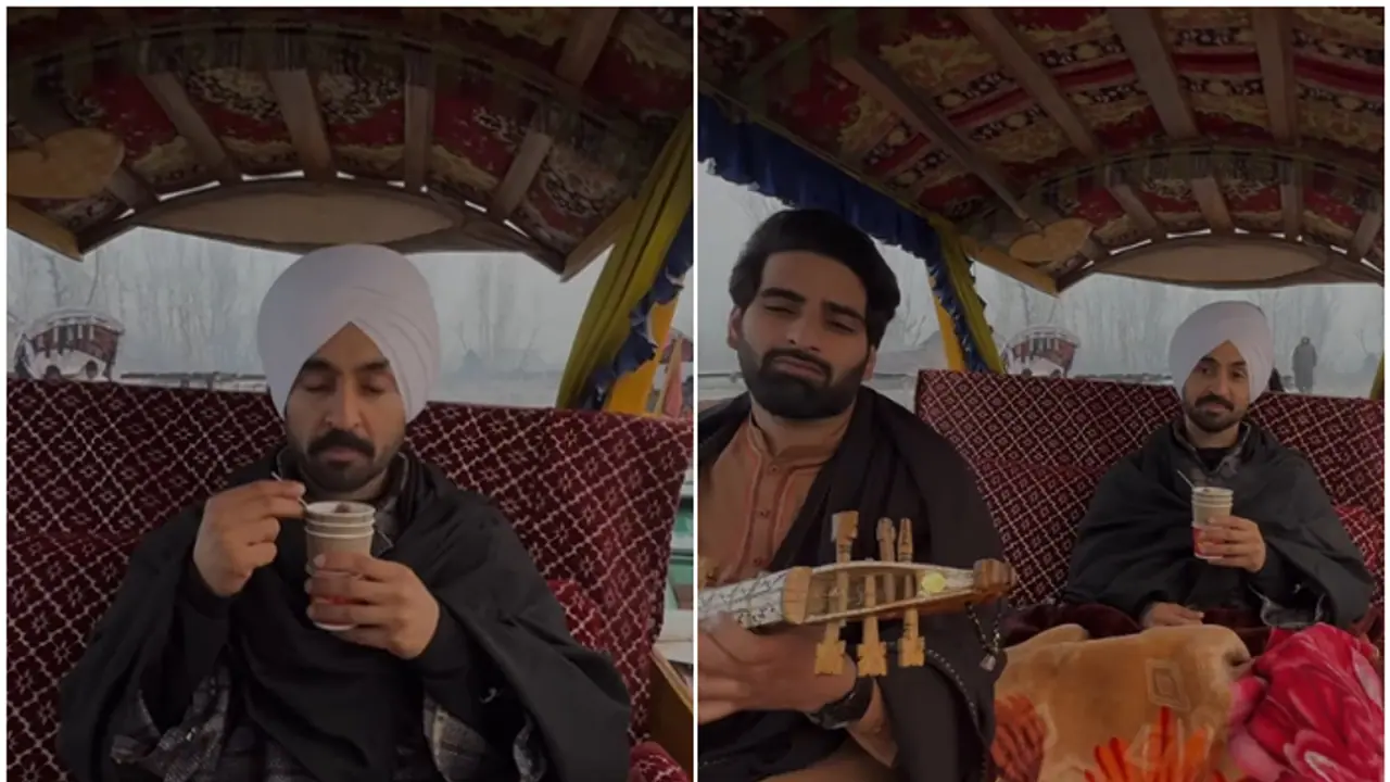 Diljit Dosanjh sips 'Kahwa', gives a glimpse of Kashmir's serenity [WATCH]