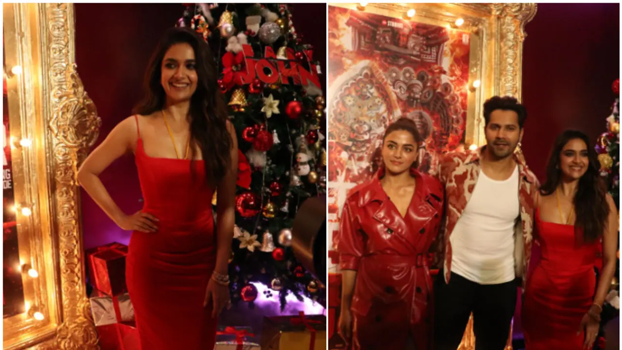 Keerthy Suresh makes FIRST public appearance since wedding; flaunts mangalsutra [WATCH]