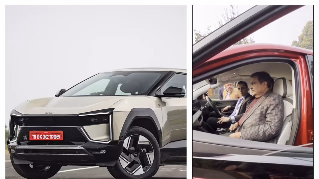 என்ன டிரைவரே இல்லாம இயங்குமா? BE 6, XEV 9E தொழில்நுட்பத்தை பார்த்து மிரண்டு போன நிதின் கட்கரி என்ன டிரைவரே இல்லாம இயங்குமா? BE 6, XEV 9E தொழில்நுட்பத்தை பார்த்து மிரண்டு போன நிதின் கட்கரி