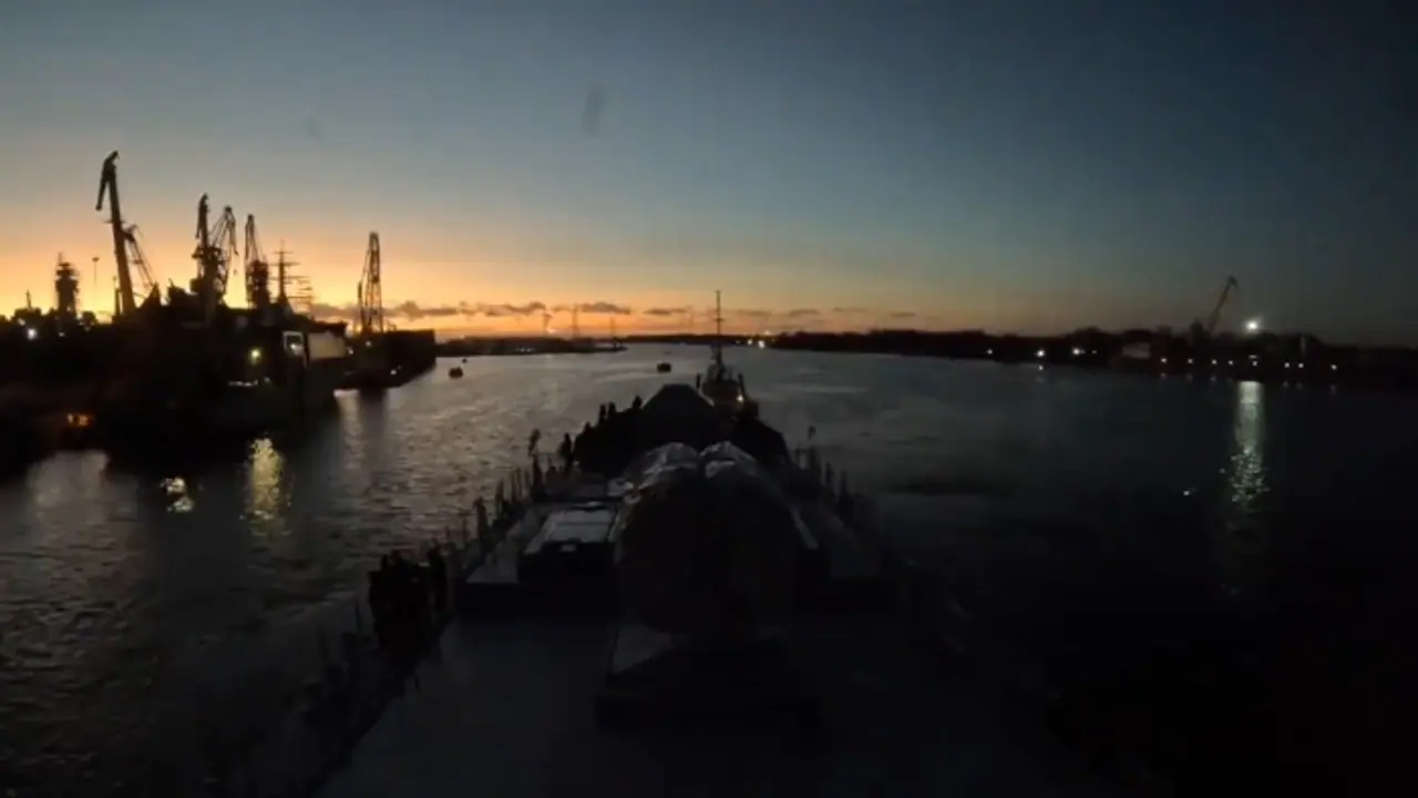 Russia made INS Tushil set sail from Kaliningrad to India