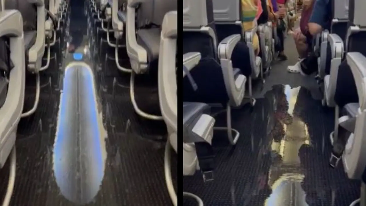 ശുചിമുറിയിൽ നിന്ന് ലീക്ക്, വെള്ളം വിമാനത്തിന്റെ ക്യാബിനിലേക്ക് പടർന്നു, 30000 അടി ഉയരത്തിൽ യാത്രക്കാർ ശുചിമുറിയിൽ നിന്ന് ലീക്ക്, വെള്ളം വിമാനത്തിന്റെ ക്യാബിനിലേക്ക് പടർന്നു, 30000 അടി ഉയരത്തിൽ യാത്രക്കാർ