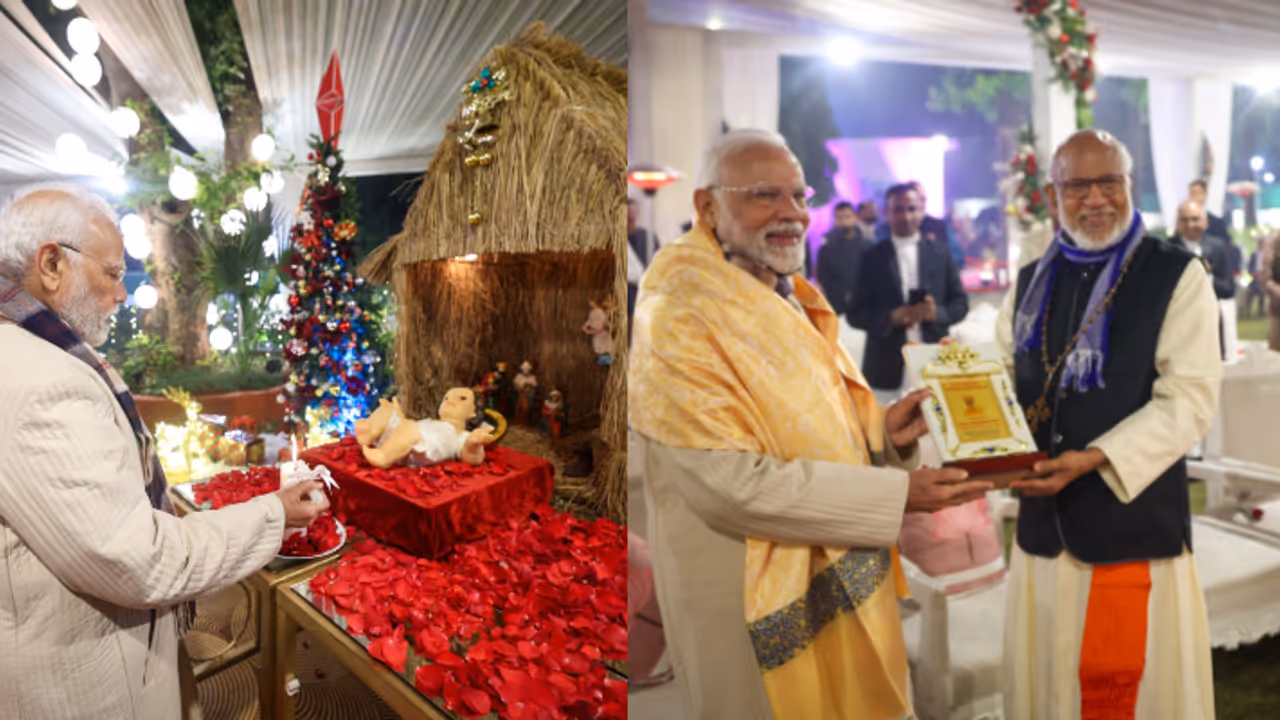 കേന്ദ്രമന്ത്രി ജോര്‍ജ്ജ് കുര്യന്റെ ഔദ്യോഗിക വസതിയിൽ വമ്പൻ ക്രിസ്മസ് ആഘോഷം; മുഖ്യാതിഥിയായി പ്രധാനമന്ത്രി 