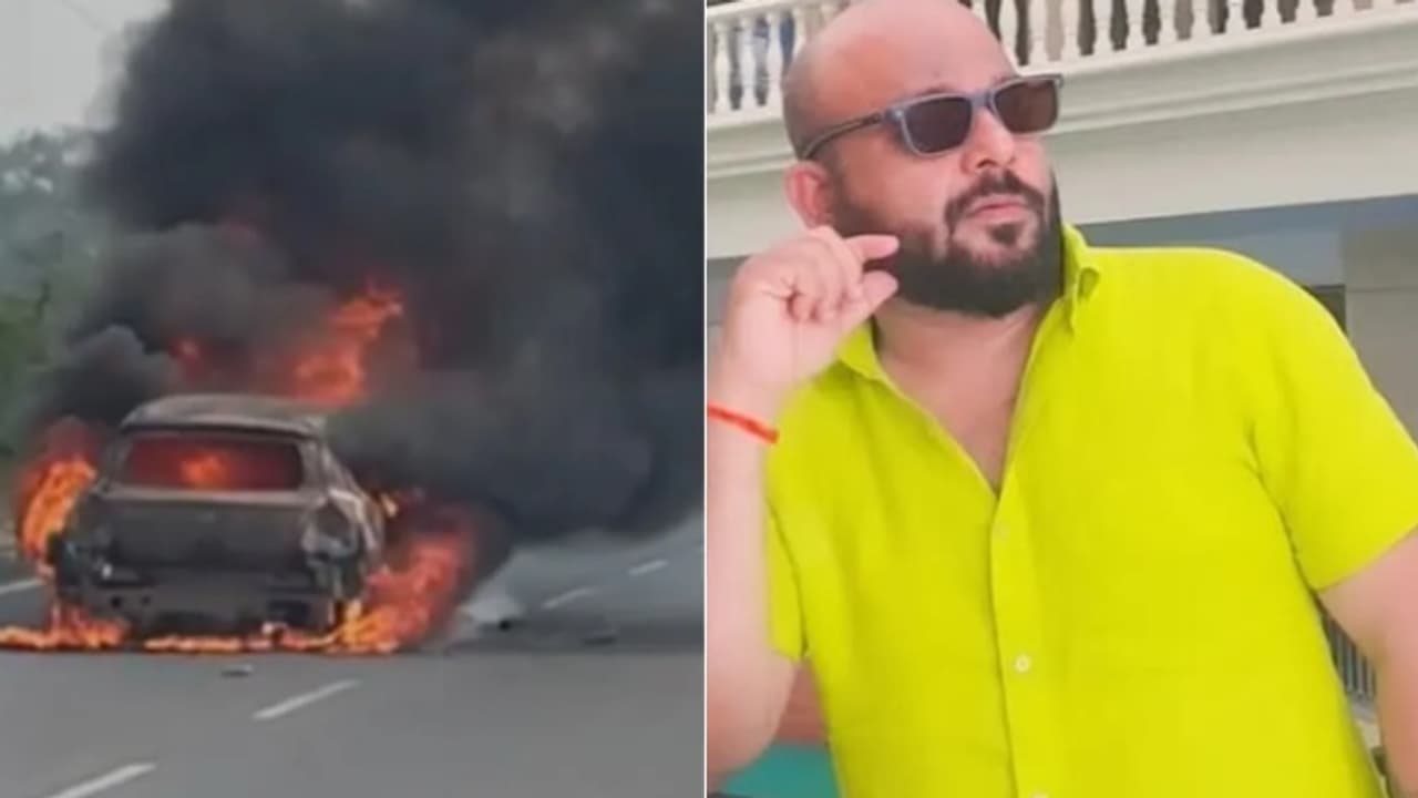 ഓടിക്കൊണ്ടിരിക്കെ കാറിന് തീപിടിച്ച് പൊട്ടിത്തെറിച്ചു; പുറത്തിറങ്ങിനാവാതെ കുടുങ്ങിപ്പോയ ഡ്രൈവർക്ക് ദാരുണാന്ത്യം ഓടിക്കൊണ്ടിരിക്കെ കാറിന് തീപിടിച്ച് പൊട്ടിത്തെറിച്ചു; പുറത്തിറങ്ങിനാവാതെ കുടുങ്ങിപ്പോയ ഡ്രൈവർക്ക് ദാരുണാന്ത്യം