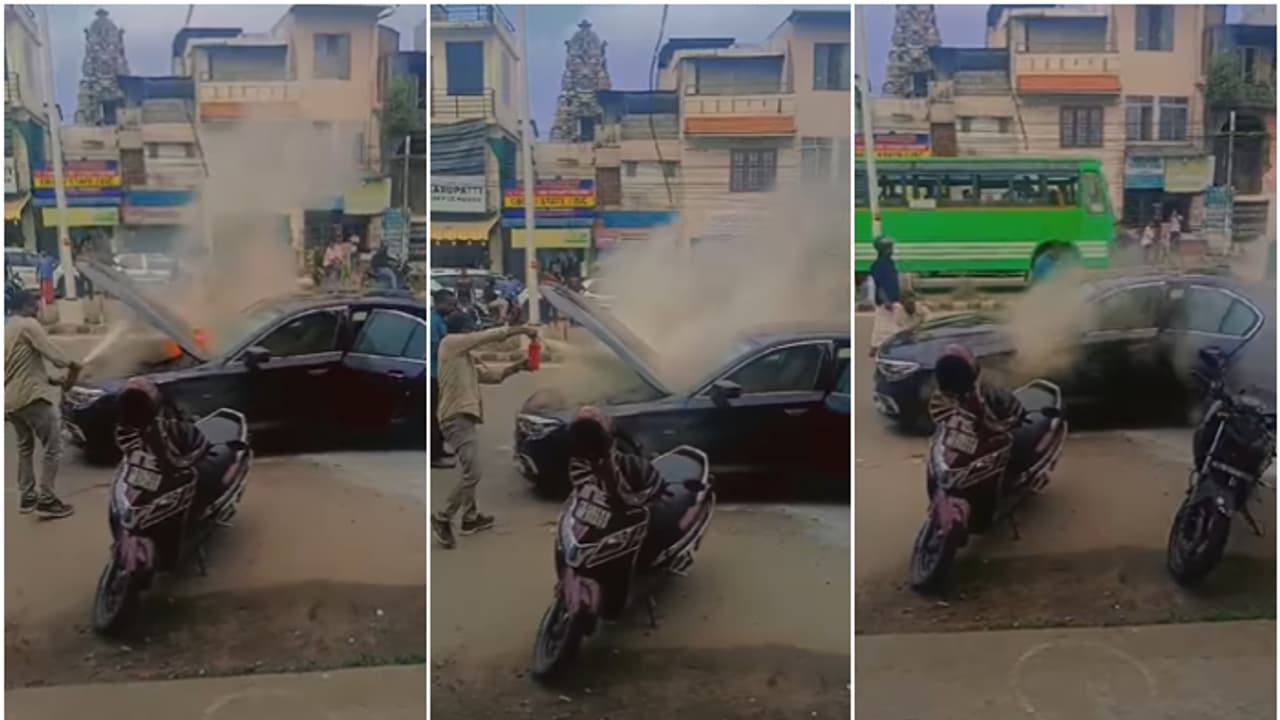 കോടിയുടെ ബിഎംഡബ്ല്യു, തിരുവനന്തപുരത്ത് ഓടിക്കൊണ്ടിരിക്കെ 'തീയും പുകയും'; നാട്ടുകാർ കണ്ടത് രക്ഷയായി കോടിയുടെ ബിഎംഡബ്ല്യു, തിരുവനന്തപുരത്ത് ഓടിക്കൊണ്ടിരിക്കെ 'തീയും പുകയും'; നാട്ടുകാർ കണ്ടത് രക്ഷയായി