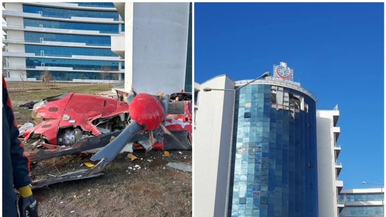 Helicopter crashes into Turkish hospital amid thick fog; two pilots among 4 dead; WATCH chilling footage