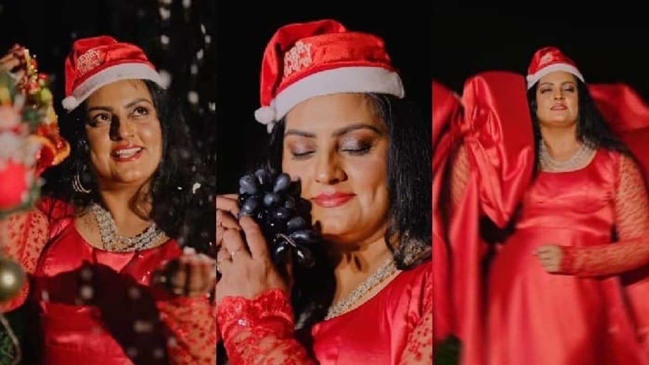 ജസ്റ്റ് ലുക്കിം​ഗ് ലൈക് എ വൗ; ക്രിസ്മസ് നിറങ്ങളിൽ സുന്ദരിയായി സുചിത്ര 