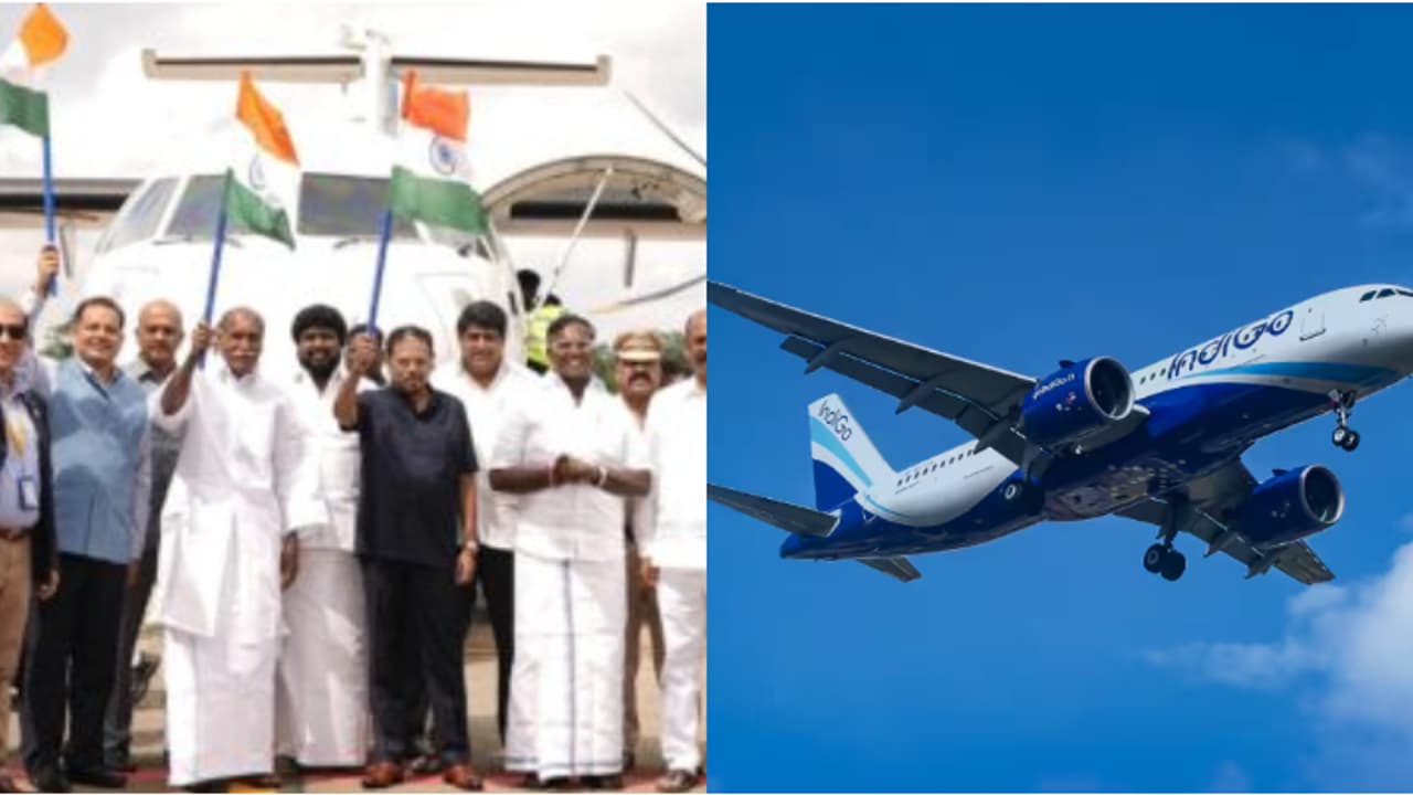 പുതുച്ചേരിയിൽ നിന്ന് വീണ്ടും വിമാനം പറന്നുയർന്നു, എട്ട് മാസത്തെ ഇടവേളയ്ക്ക് ശേഷം; സർവീസ് തുടങ്ങിയത് ഇൻഡിഗോ 