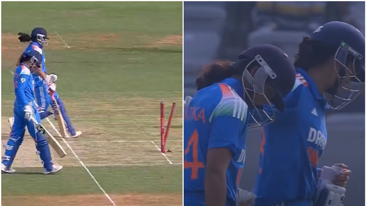 കുഞ്ഞനജുത്തിക്ക് വേണ്ടി വിക്കറ്റ് ത്യജിച്ച് സ്മൃതി മന്ദാന! മടങ്ങുമ്പോള്‍ സാരമില്ലെന്ന ആശ്വസപ്പെടുത്തലും