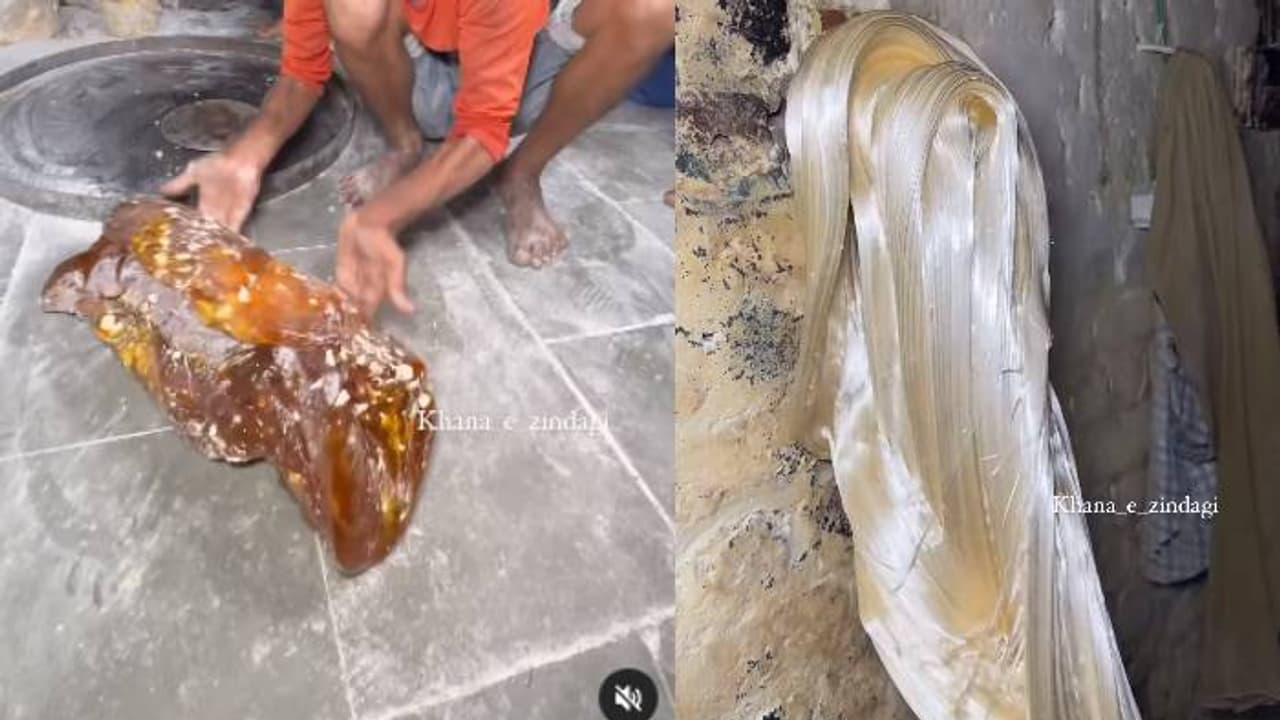 അയ്യയ്യോ ഇതെങ്ങനെ കഴിക്കും, അറപ്പ് തോന്നുന്നു; വൃത്തിഹീനമായ തറയിലിട്ടുരുട്ടി പലഹാരം തയ്യാറാക്കൽ