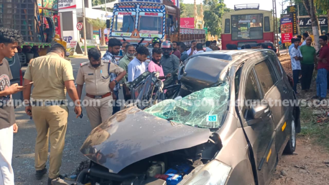 സംസ്ഥാനത്ത് നിരവധി അപകടങ്ങൾ: നിലമേലിൽ കെഎസ്ആർടിസി ബസും കാറും കൂട്ടിയിടിച്ച് വൻ അപകടം; ബസ് ഡ്രൈവർ കസ്റ്റഡിയിൽ