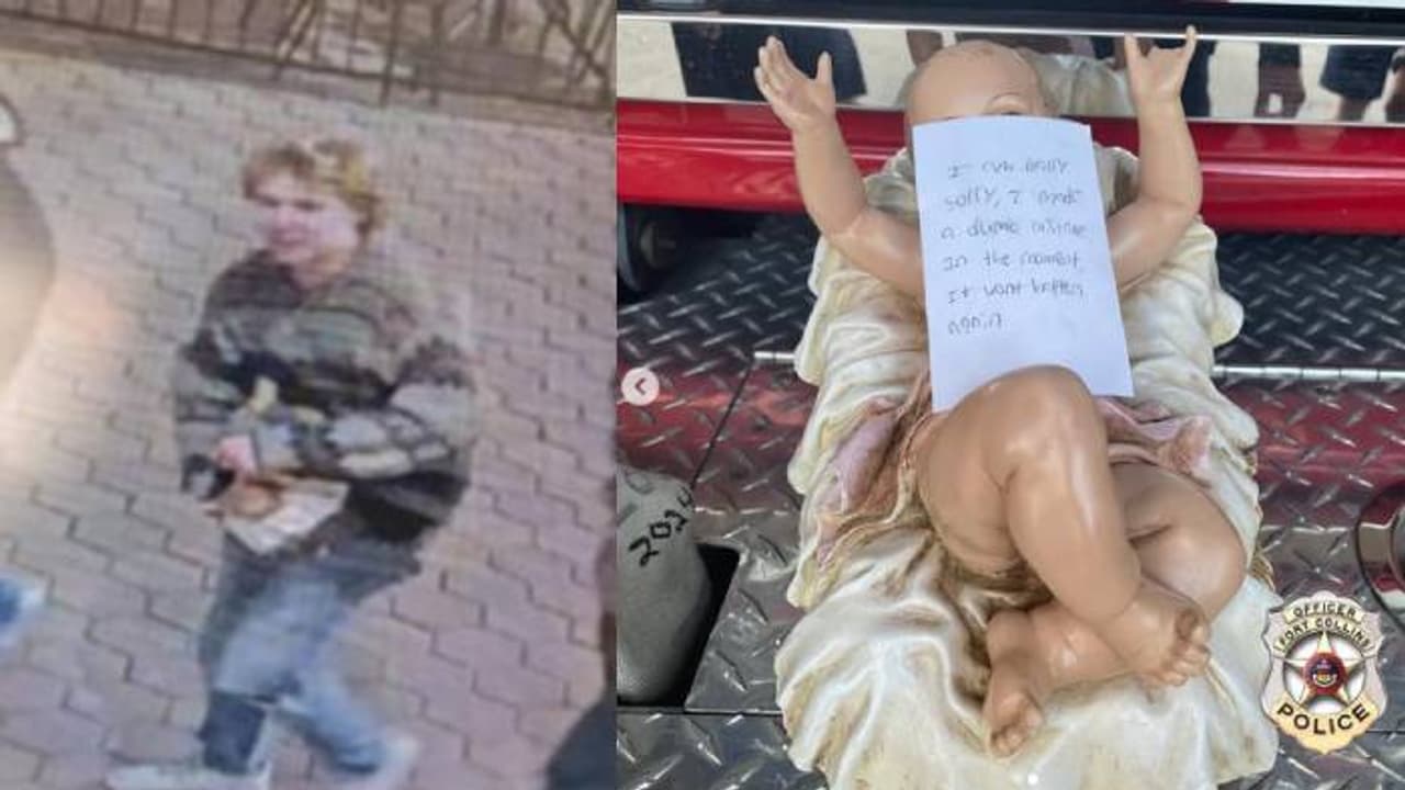 പറ്റിപ്പോയി, ക്ഷമിക്കണം, ഇനിയുണ്ടാവില്ല, ഇതാ ഉണ്ണിയേശു; മോഷ്ടിച്ച പ്രതിമയും കുറിപ്പും വച്ച് യുവാവ് പറ്റിപ്പോയി, ക്ഷമിക്കണം, ഇനിയുണ്ടാവില്ല, ഇതാ ഉണ്ണിയേശു; മോഷ്ടിച്ച പ്രതിമയും കുറിപ്പും വച്ച് യുവാവ്