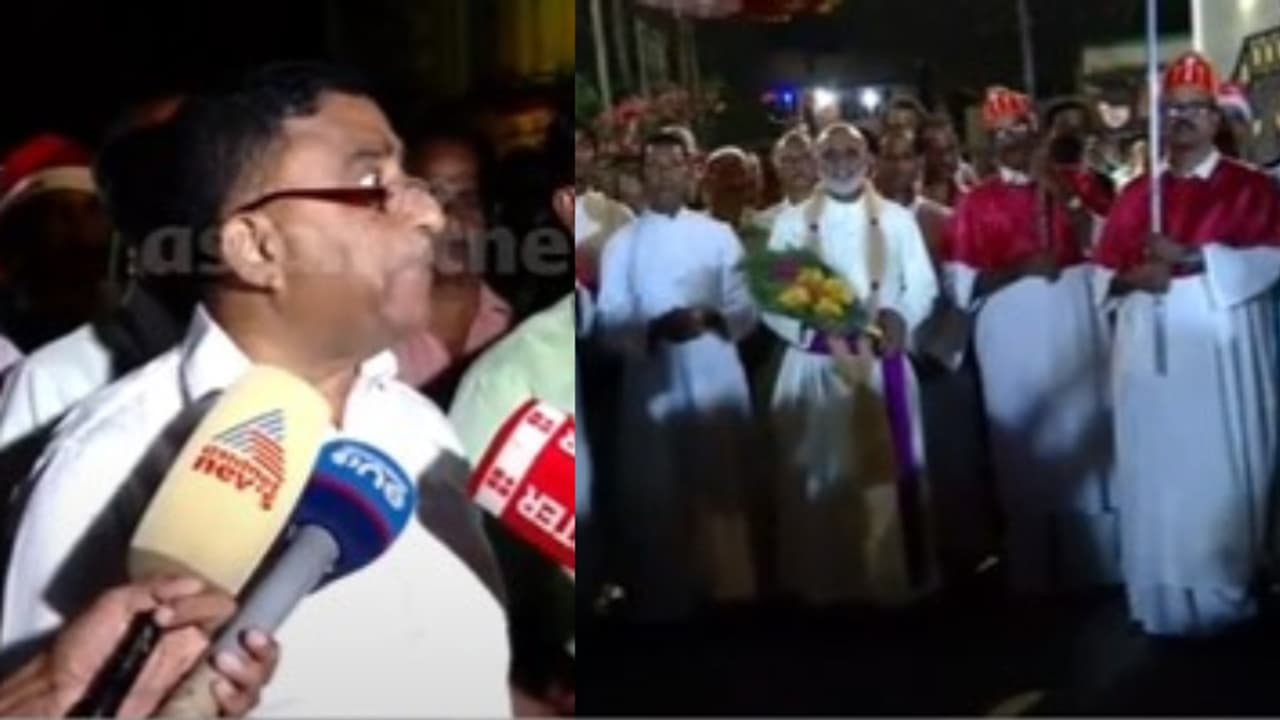 'തൂക്കിയെടുത്ത് എറിയും'; പാലയൂർ സെൻ്റ് തോമസ് തീർഥാടന കേന്ദ്രത്തിൽ ക്രിസ്മസ് ആഘോഷം മുടക്കി പൊലീസ്, പരാതി