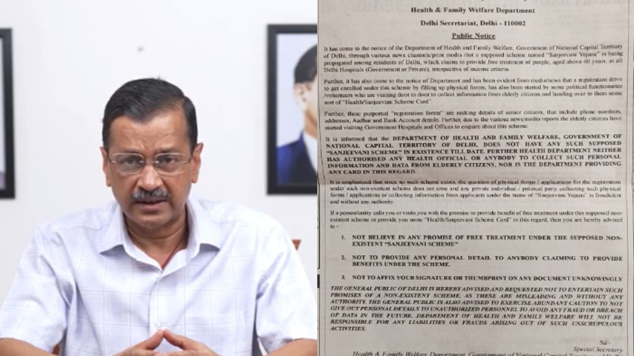 AAP's lie exposed? Delhi Govt says Mahila Samman & Sanjeevani Yojanas don't exist; BJP dubs Kejriwal 'fraud' AAP's lie exposed? Delhi Govt says Mahila Samman & Sanjeevani Yojanas don't exist; BJP dubs Kejriwal 'fraud'
