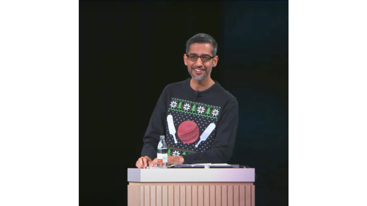 Christmas 2024: Google CEO Pichai steals limelight with cricket themed pullover in ‘Ugly Sweater’ contest Christmas 2024: Google CEO Pichai steals limelight with cricket themed pullover in ‘Ugly Sweater’ contest