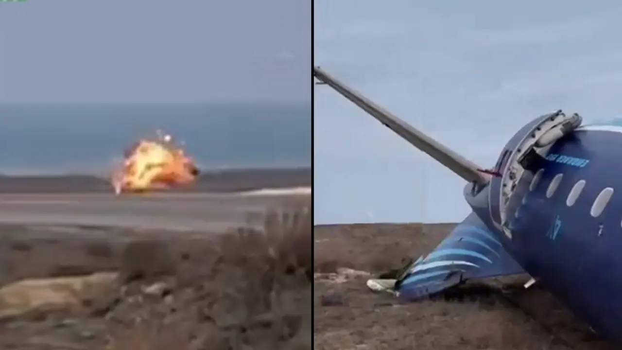 Kazakhstan: Chilling videos capture moment Azerbaijan Airlines plane crashed and burst into flames (WATCH) Kazakhstan: Chilling videos capture moment Azerbaijan Airlines plane crashed and burst into flames (WATCH)