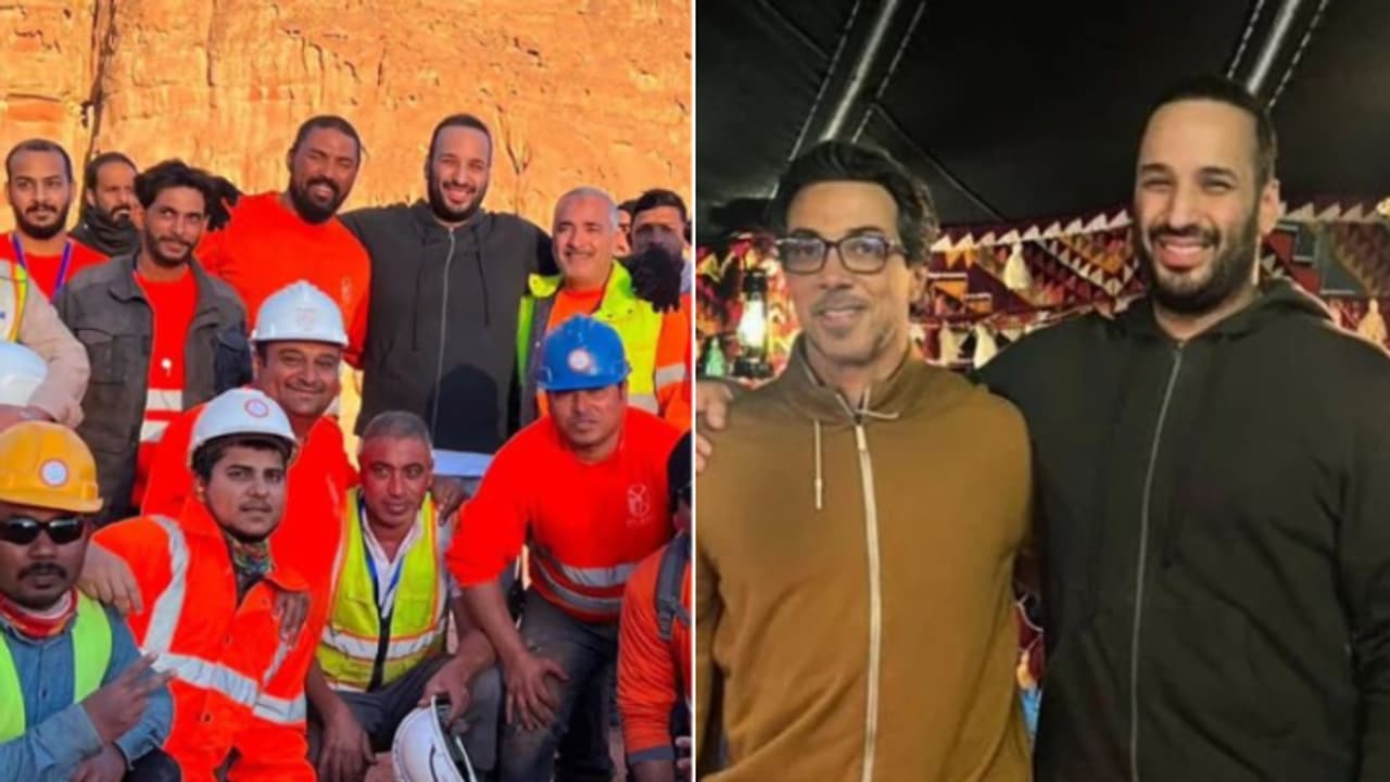 പ്രവാസി ഇന്ത്യൻ തൊഴിലാളികൾക്കൊപ്പം ഫോട്ടോയെടുത്തും കുശലം പറഞ്ഞും സൗദി കിരീടാവകാശി; ചിത്രങ്ങള് വൈറൽ പ്രവാസി ഇന്ത്യൻ തൊഴിലാളികൾക്കൊപ്പം ഫോട്ടോയെടുത്തും കുശലം പറഞ്ഞും സൗദി കിരീടാവകാശി; ചിത്രങ്ങള് വൈറൽ