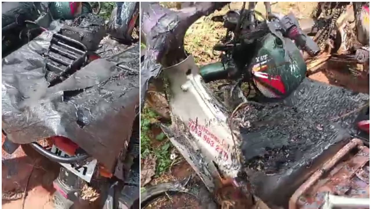 ആരാണാവോ ഈ കടുംകൈ ചെയ്തത്, കുമരനല്ലൂരിൽ ഒന്നിച്ച് കത്തിച്ച് നശിപ്പിച്ചത് ഡ്രൈവിംഗ് സ്കൂളിന്‍റെ 4 വാഹനങ്ങൾ