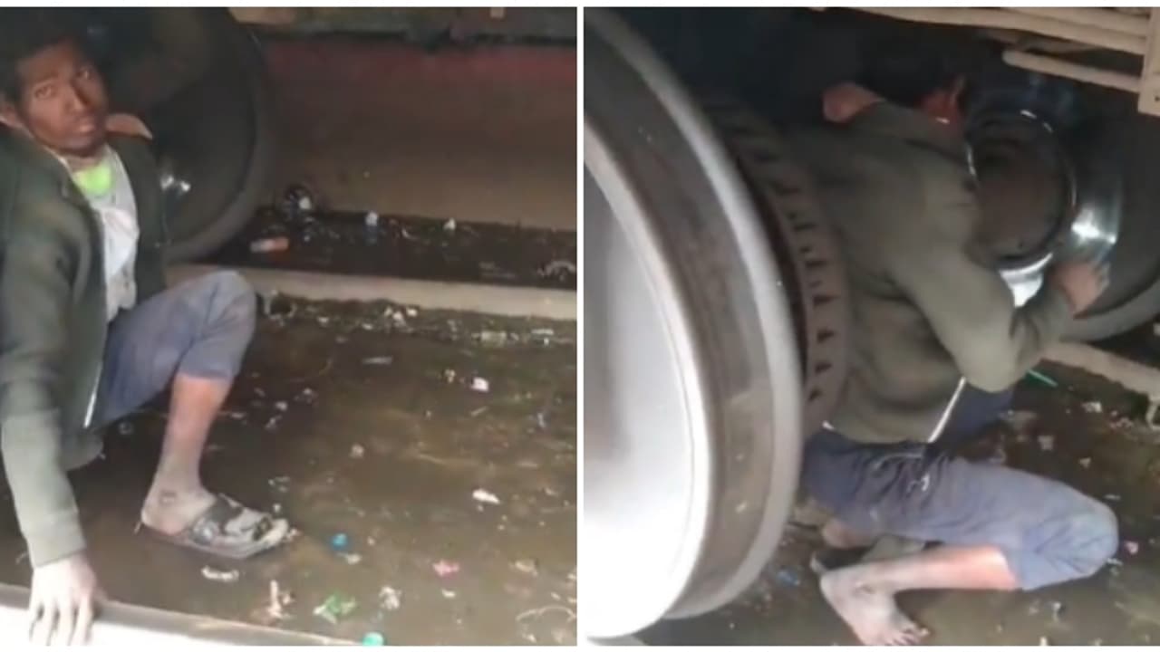 ട്രെയിനിന്റെ ബോ​ഗിയ്ക്ക് അടിയിൽ സംശയാസ്പദമായ സാഹചര്യത്തിൽ ഒരാൾ; ചോദ്യം ചെയ്യലിൽ ‍ഞെട്ടി റെയിൽവേ ജീവനക്കാ‍ർ