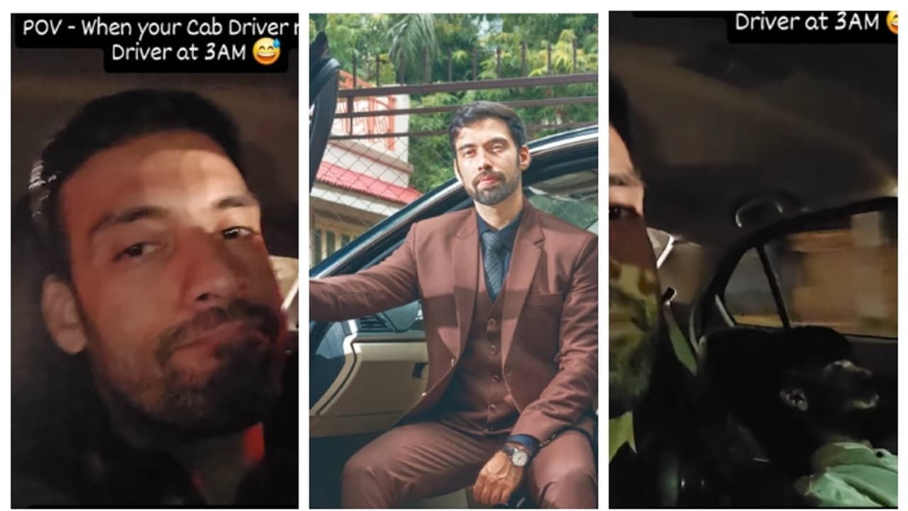 ದಣಿದು ನಿದ್ದೆಗೆ ಜಾರಿದ ಬೆಂಗಳೂರು ಕ್ಯಾಬ್ ಚಾಲಕ, ಚಾಲಕನಿಗೆ ತಾನೇ ಡ್ರೈವರ್‌ ಆದ ರೋಡೀಸ್‌ ಶೋ ಹೀರೋ!