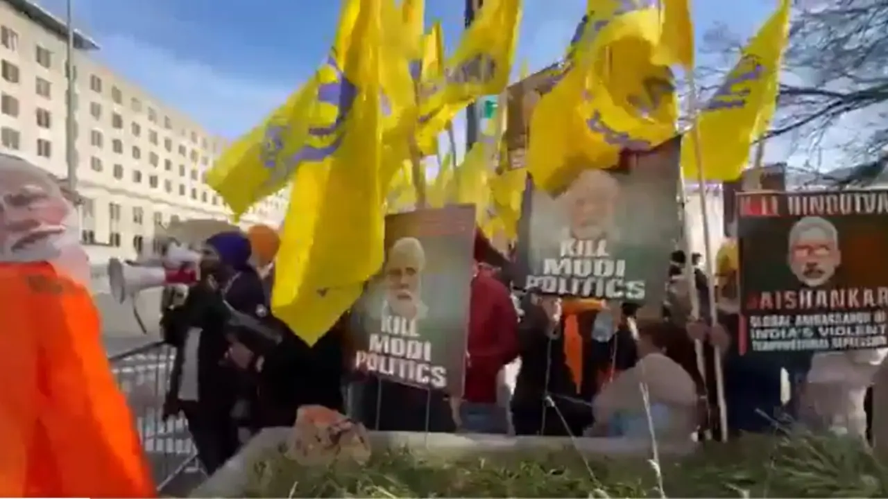 'Kill Modi politics': Khalistani supporters rally outside US State Dept amid Jaishankar's visit (WATCH) 'Kill Modi politics': Khalistani supporters rally outside US State Dept amid Jaishankar's visit (WATCH)