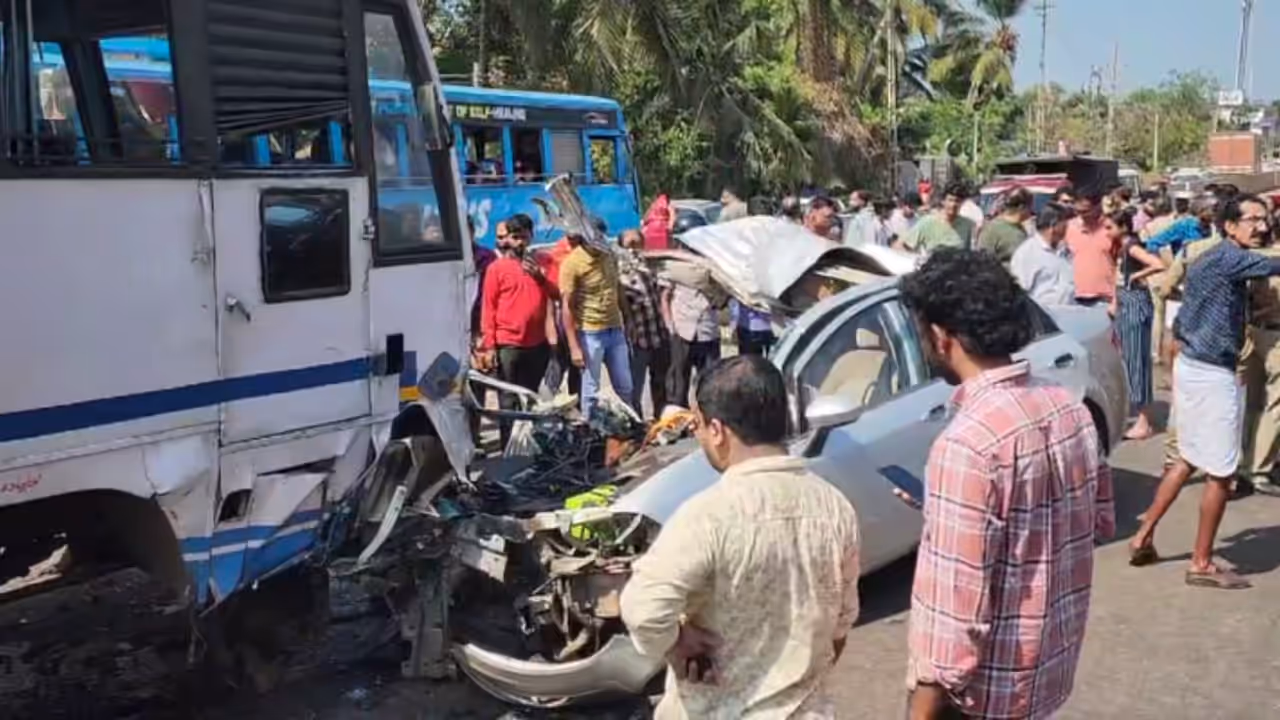 സംസ്ഥാനത്ത് മൂന്നിടത്ത് അപകടം, 3 മരണം; കെഎസ്ആർടിസി ബസും കാറും കൂട്ടിയിടിച്ച് 2 കുട്ടികൾ മരിച്ചു