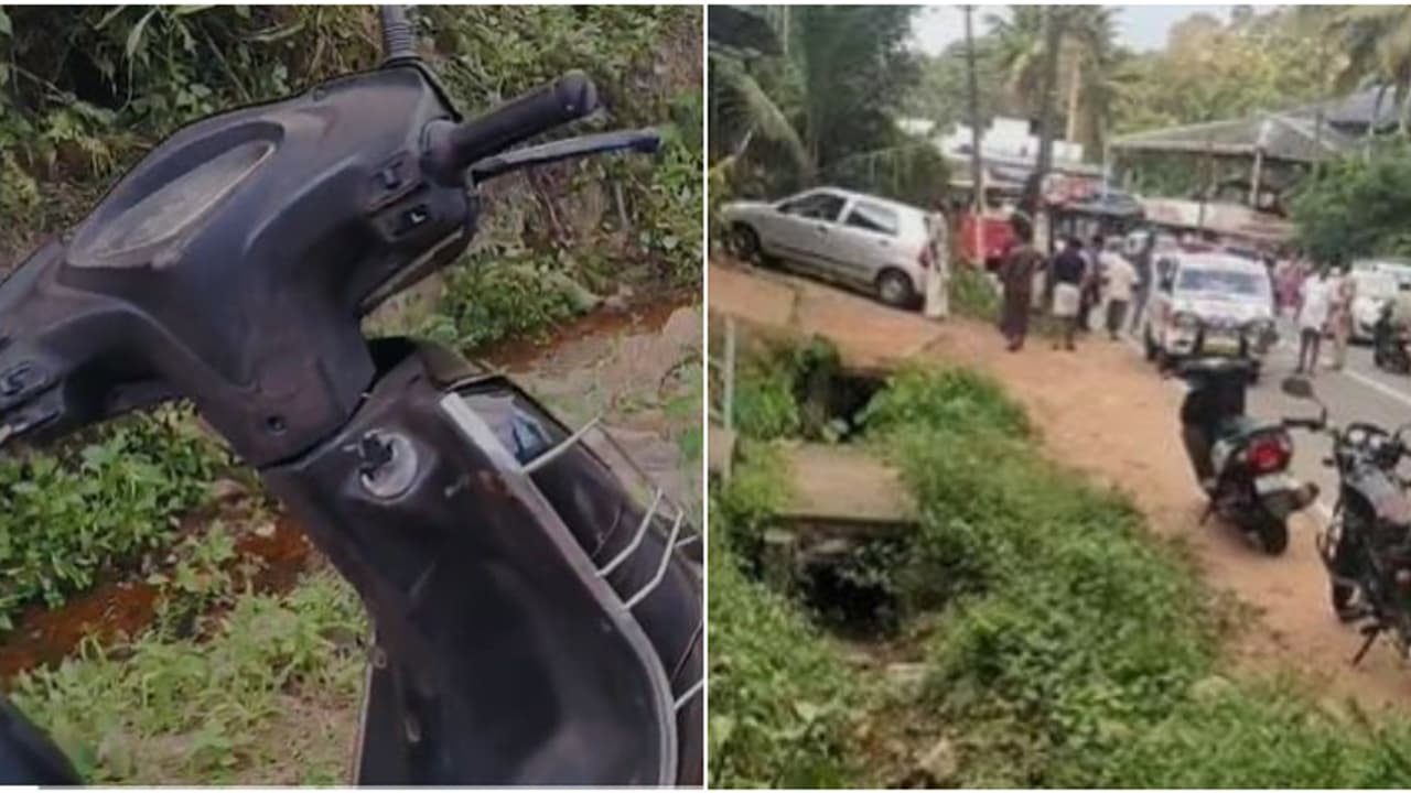 അതിദാരുണം; കെഎസ്ആർടിസി ബസ് സ്കൂട്ടറിൽ തട്ടി സ്ത്രീ റോഡിലേക്ക് വീണു, ചക്രം തലയിലൂടെ കയറിയിറങ്ങി മരിച്ചു അതിദാരുണം; കെഎസ്ആർടിസി ബസ് സ്കൂട്ടറിൽ തട്ടി സ്ത്രീ റോഡിലേക്ക് വീണു, ചക്രം തലയിലൂടെ കയറിയിറങ്ങി മരിച്ചു