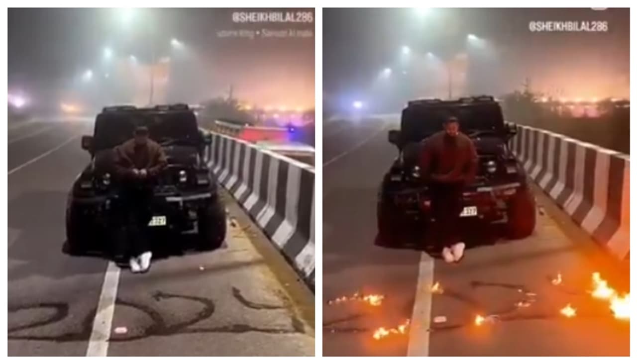 റീൽസ് ഷൂട്ടിന് ദേശീയപാതയിൽ തീയിട്ട് യുപിക്കാരൻ; വീഡിയോ വൈറലായതിന് പിന്നാലെ അറസ്റ്റ് 