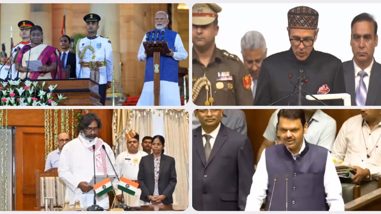 ഇന്ത്യൻ രാഷ്ട്രീയത്തിലെ താക്കോൽ സ്ഥാനങ്ങൾ കാത്തവരും വെട്ടിപ്പിടിച്ചവരും; 2024ലെ പ്രധാന സത്യപ്രതിജ്ഞകൾ