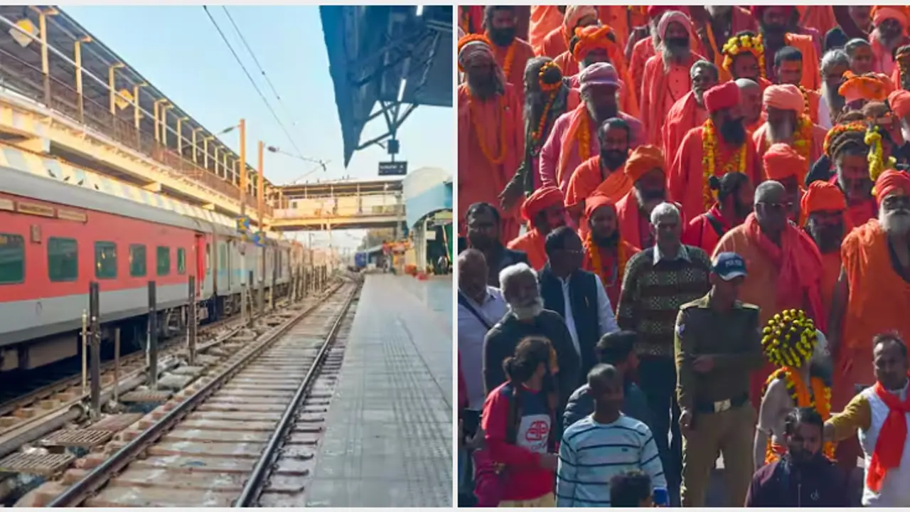 മഹാ കുംഭമേള 2025; പ്രയാഗ്രാജ് ഡിവിഷനിലെ റെയിൽവേ സ്റ്റേഷനുകളിൽ പ്രത്യേക എൻട്രി, എക്സിറ്റ് സജ്ജീകരണം മഹാ കുംഭമേള 2025; പ്രയാഗ്രാജ് ഡിവിഷനിലെ റെയിൽവേ സ്റ്റേഷനുകളിൽ പ്രത്യേക എൻട്രി, എക്സിറ്റ് സജ്ജീകരണം