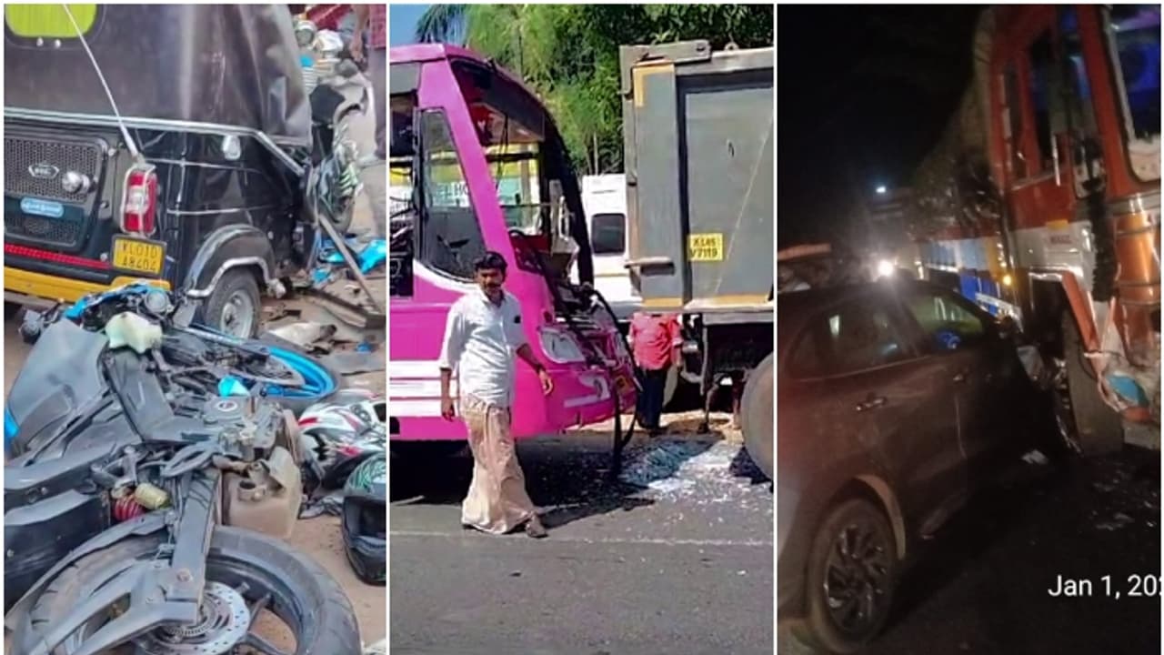 നോവായി പുതുവർഷം; സംസ്ഥാനത്ത് വ്യത്യസ്ത വാഹനാപകടങ്ങളിലായി 6 പേര്ക്ക് ദാരുണാന്ത്യം നോവായി പുതുവർഷം; സംസ്ഥാനത്ത് വ്യത്യസ്ത വാഹനാപകടങ്ങളിലായി 6 പേര്ക്ക് ദാരുണാന്ത്യം
