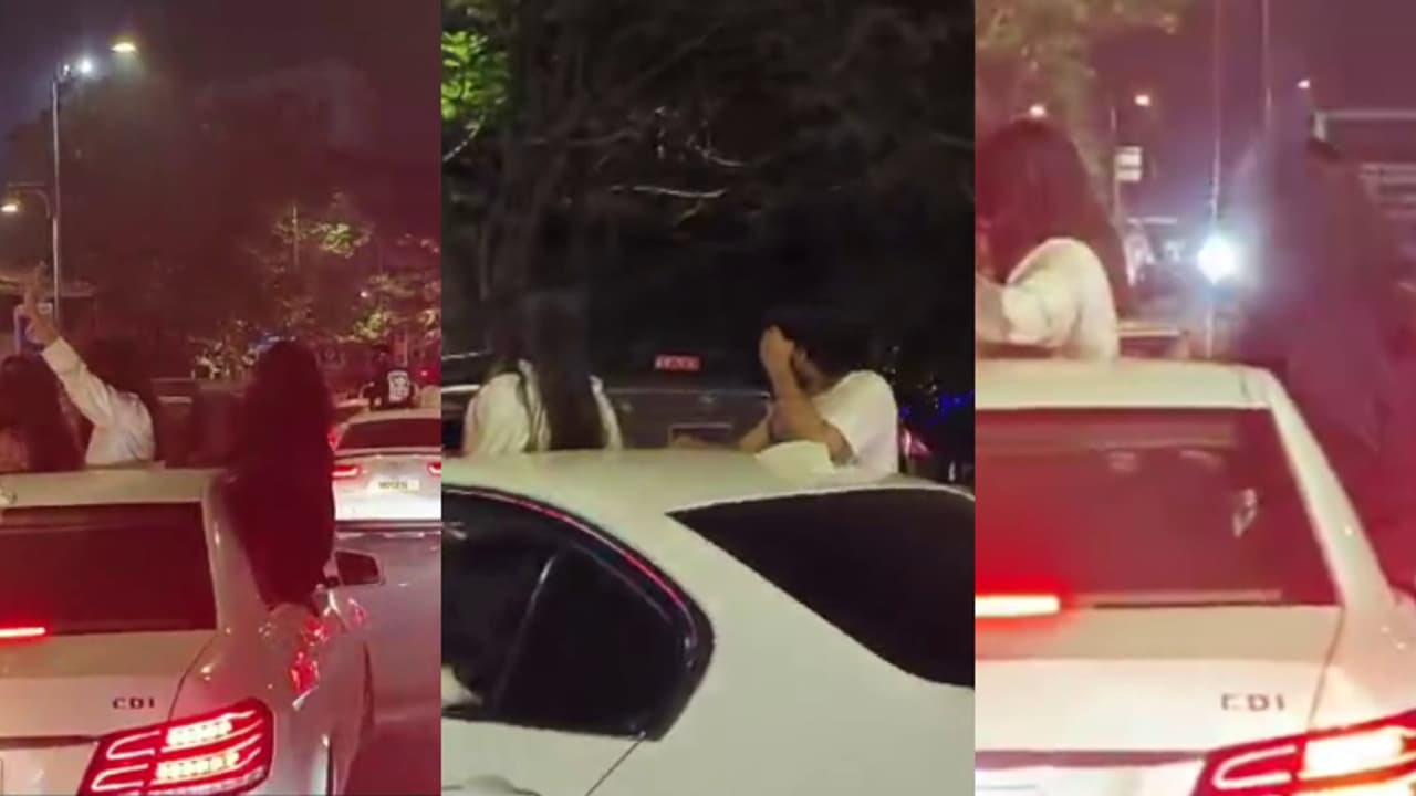 പുതുവര്ഷാഘോഷം അതിരുകടന്നു; ആഢംബര കാറുകളിൽ യുവതി യുവാക്കളുടെ അപകടകരമായ യാത്ര, ദൃശ്യങ്ങള് പുറത്ത് പുതുവര്ഷാഘോഷം അതിരുകടന്നു; ആഢംബര കാറുകളിൽ യുവതി യുവാക്കളുടെ അപകടകരമായ യാത്ര, ദൃശ്യങ്ങള് പുറത്ത്