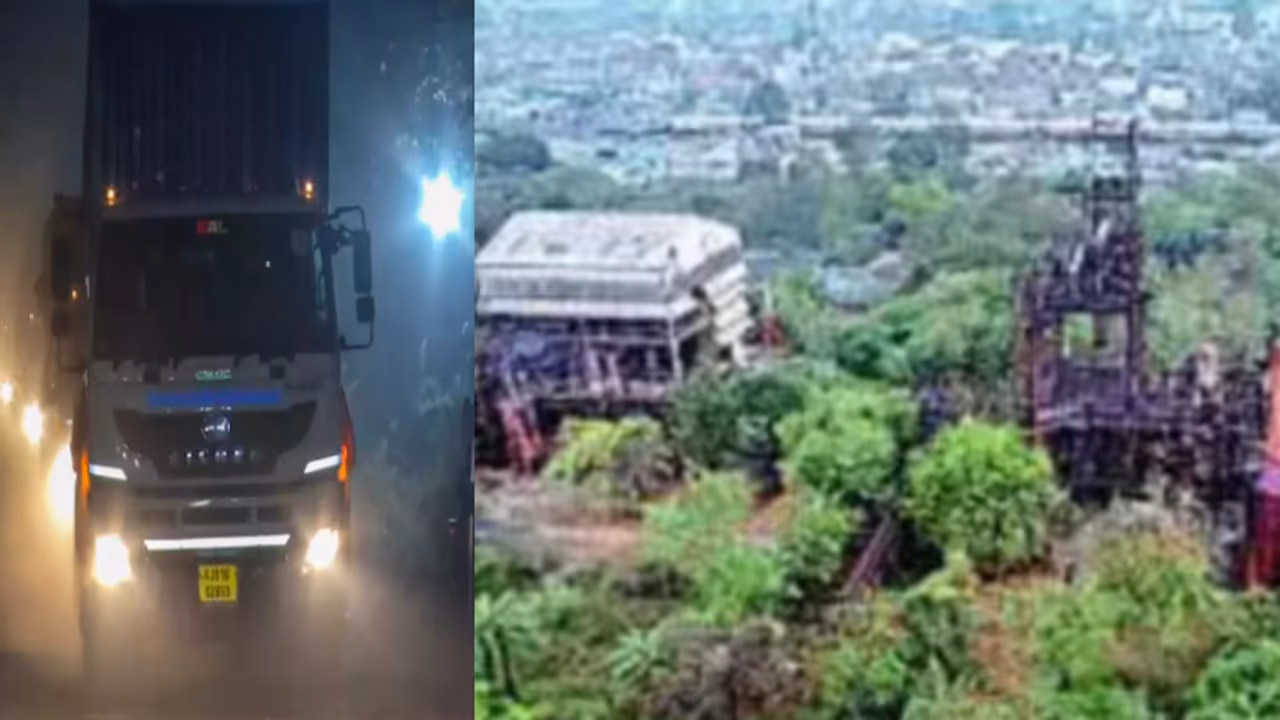 12 ട്രക്കുകൾക്ക് ഒരു കിലോമീറ്റർ നീളത്തിൽ അകമ്പടിയായി 40 വാഹനം; 700 സുരക്ഷാ ഉദ്യോഗസ്ഥർ, അപൂര്വ മിഷൻ ഭോപ്പാലിൽ 12 ട്രക്കുകൾക്ക് ഒരു കിലോമീറ്റർ നീളത്തിൽ അകമ്പടിയായി 40 വാഹനം; 700 സുരക്ഷാ ഉദ്യോഗസ്ഥർ, അപൂര്വ മിഷൻ ഭോപ്പാലിൽ