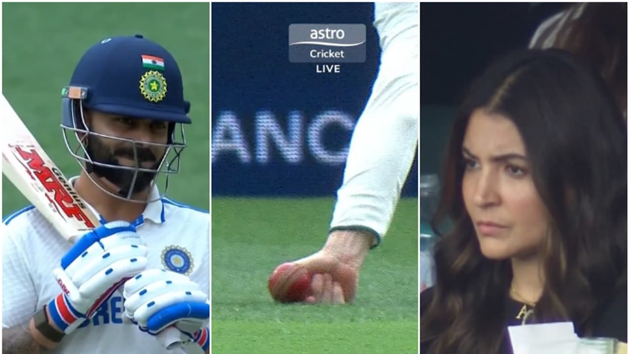 ആദ്യ പന്തില് കോലി വീണു, ഓസീസ് ആഘോഷം തുടങ്ങി! അനുഷ്കയുടെ മുഖത്ത് നിരാശ; 'രക്ഷകനായി' തേര്ഡ് അംപയര് ആദ്യ പന്തില് കോലി വീണു, ഓസീസ് ആഘോഷം തുടങ്ങി! അനുഷ്കയുടെ മുഖത്ത് നിരാശ; 'രക്ഷകനായി' തേര്ഡ് അംപയര്