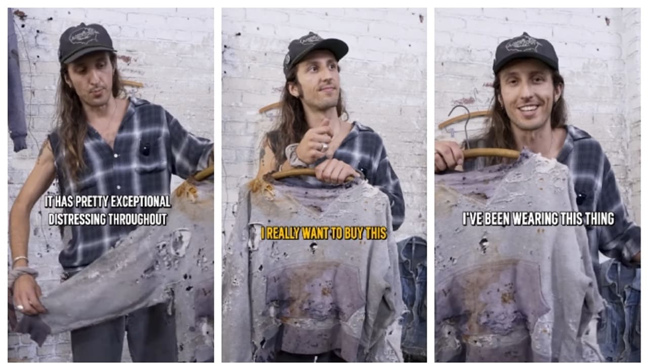 ദാരിദ്ര്യവും ഒരു ഫാഷനായോ? 85 വർഷം പഴക്കമുള്ള ആകെ കീറിപ്പറിഞ്ഞ ഷർട്ട് വില്പനയ്ക്ക്, പക്ഷേ, ഞെട്ടിക്കുന്ന വില ദാരിദ്ര്യവും ഒരു ഫാഷനായോ? 85 വർഷം പഴക്കമുള്ള ആകെ കീറിപ്പറിഞ്ഞ ഷർട്ട് വില്പനയ്ക്ക്, പക്ഷേ, ഞെട്ടിക്കുന്ന വില