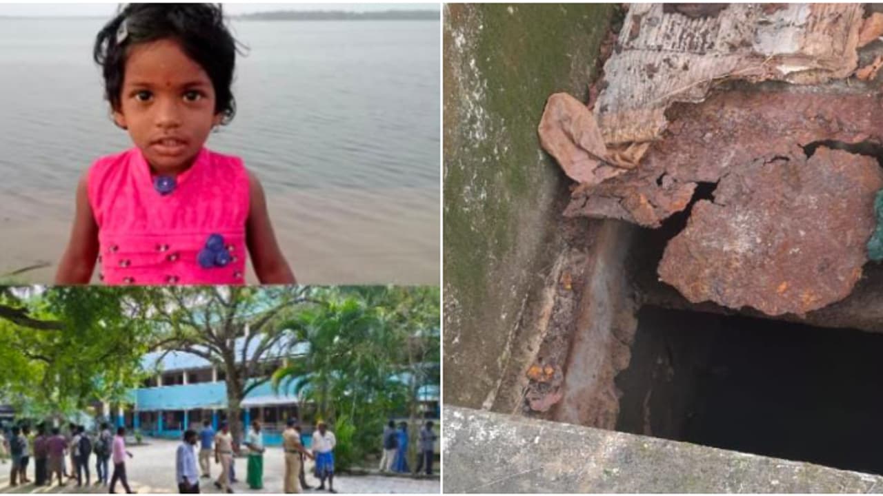 കളിക്കുന്നതിനിടെ സ്കൂളിലെ സെപ്റ്റിക് ടാങ്കിൽ വീണ് മൂന്നു വയസ്സുകാരിയ്ക്ക് ദാരുണാന്ത്യം; സംഭവം തമിഴ്നാട്ടിൽ