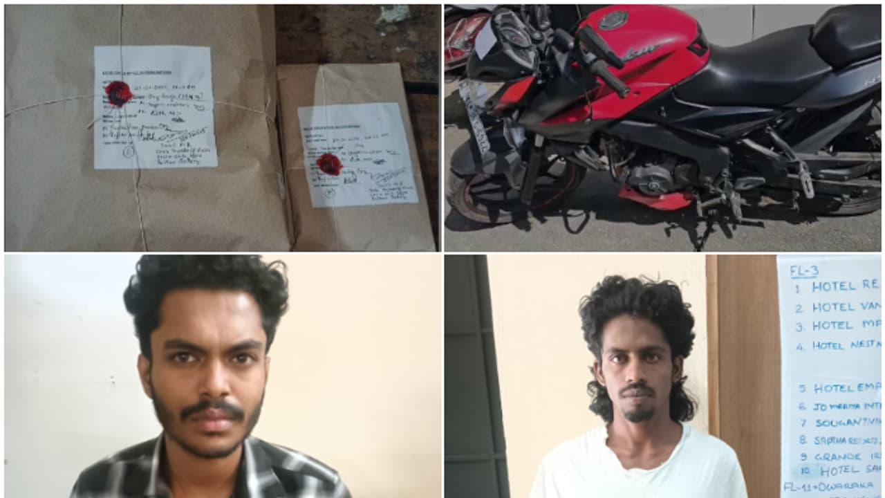 പൾസർ ബൈക്കിൽ പെരിക്കല്ലൂരില് യുവാക്കളുടെ കറക്കം, വഴിയിലെ പരിശോധനയിൽ കുടുങ്ങി; കണ്ടെടുത്തത് കഞ്ചാവ് പൾസർ ബൈക്കിൽ പെരിക്കല്ലൂരില് യുവാക്കളുടെ കറക്കം, വഴിയിലെ പരിശോധനയിൽ കുടുങ്ങി; കണ്ടെടുത്തത് കഞ്ചാവ്