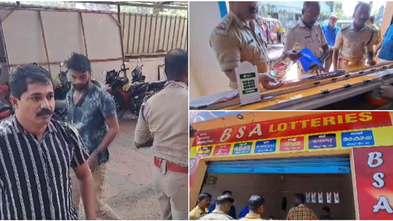 രഹസ്യവിവരത്തെ തുടർന്ന് പരിശോധന; കേരള ലോട്ടറിക്ക് സമാന്തരമായി 'ഒറ്റയക്ക നമ്പര്' ലോട്ടറിയിൽ രണ്ട് പേർ പിടിയിൽ രഹസ്യവിവരത്തെ തുടർന്ന് പരിശോധന; കേരള ലോട്ടറിക്ക് സമാന്തരമായി 'ഒറ്റയക്ക നമ്പര്' ലോട്ടറിയിൽ രണ്ട് പേർ പിടിയിൽ