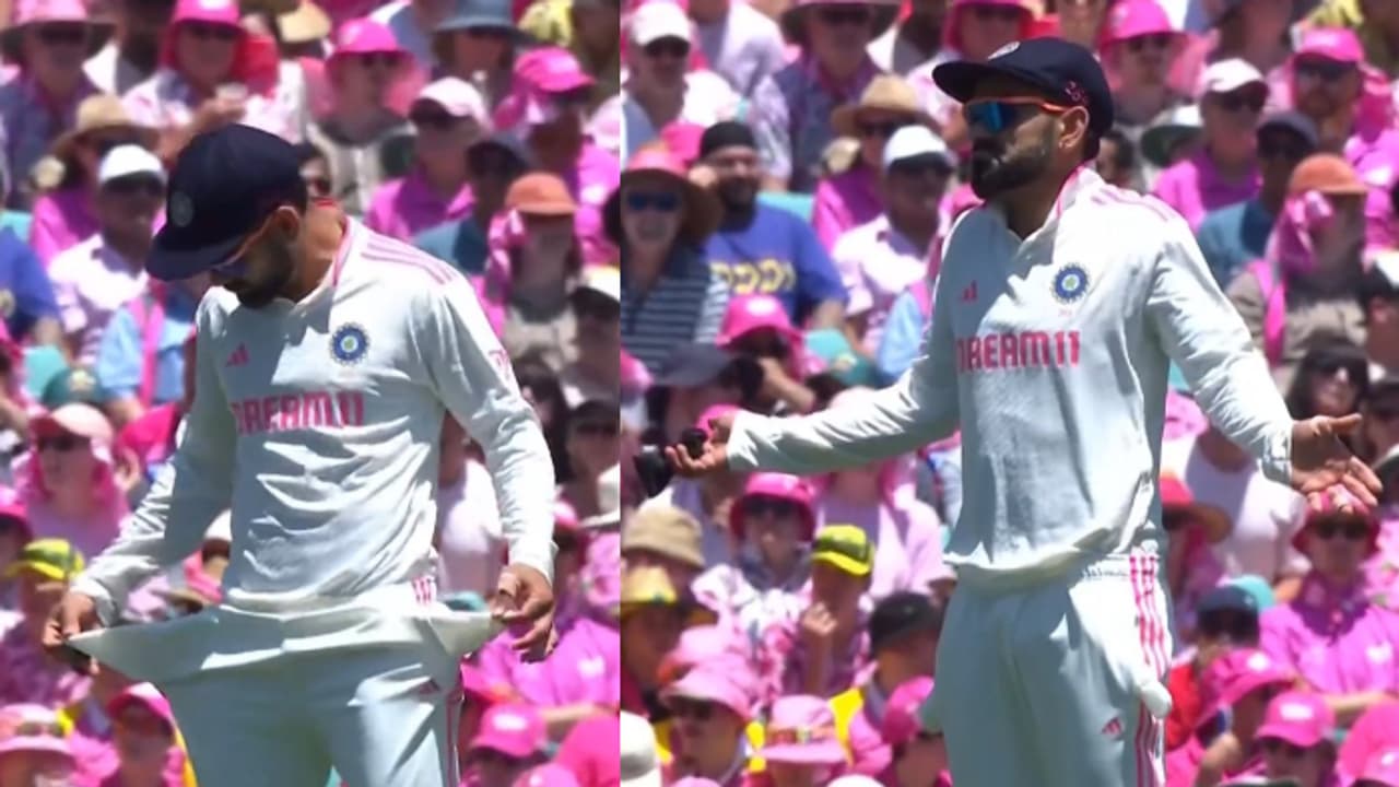 സ്മിത്ത് വീണതിന് പിന്നാലെ ഓസീസ് ആരാധകരെ പന്ത് ചുരണ്ടല് വിവാദം ഓര്മിപ്പിച്ച് വിരാട് കോലി സ്മിത്ത് വീണതിന് പിന്നാലെ ഓസീസ് ആരാധകരെ പന്ത് ചുരണ്ടല് വിവാദം ഓര്മിപ്പിച്ച് വിരാട് കോലി