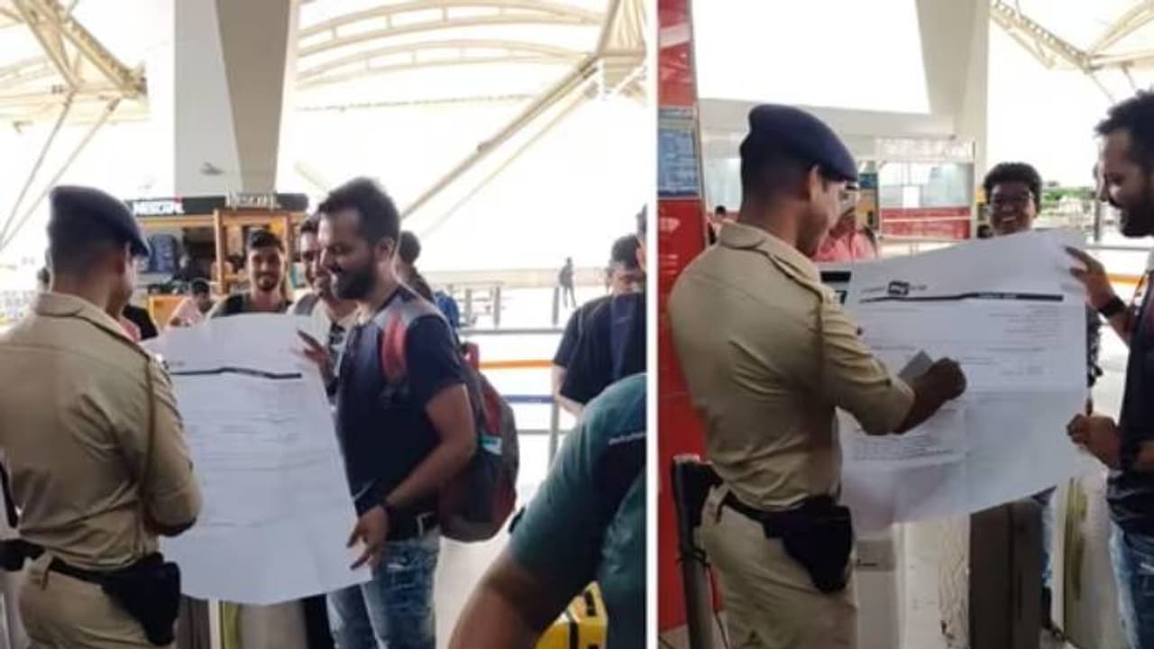 നോക്കണ്ട ചങ്ക് ചതിച്ചതാ സാറേ, ചിരിപ്പിക്കും ഈ വീഡിയോ, ഇരട്ടിക്കിരട്ടി വലിപ്പമുള്ള ബോർഡിം​ഗ് പാസുമായി യുവാവ്