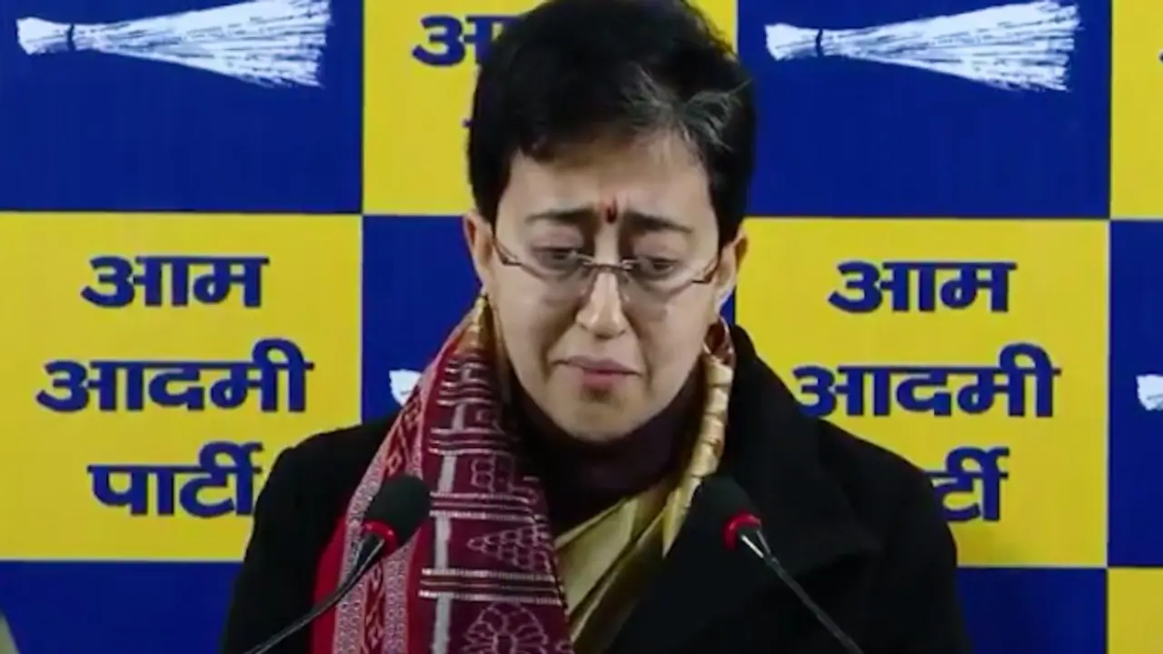 Delhi CM Atishi gets emotional responding to BJP leader Ramesh Bidhuri's 'changed her father' remark (WATCH)
